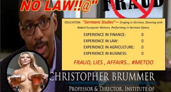 CHRIS BRUMMER, THE CURIOUS GEORGETOWN LAW PROFESSOR KNOWS NO LAW